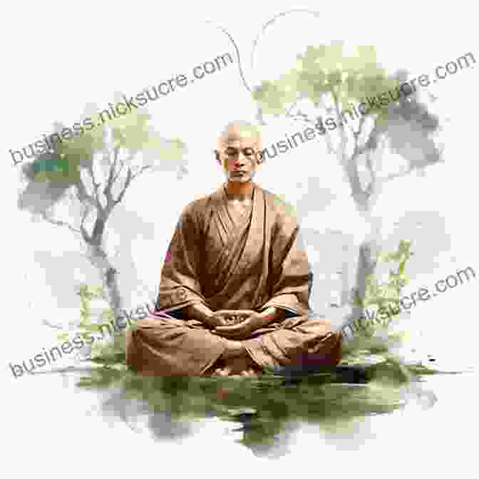 A Serene Monk Practicing Defense Meditation In A Tranquil Setting The Secret Art Of Boabom: Awaken Inner Power Through Defense Meditation From Ancient TibetMeditation From Ancient Tibet