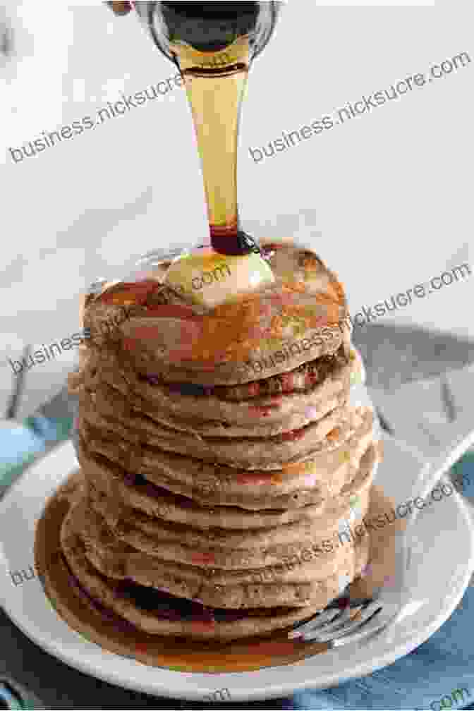 Fluffy Golden Brown Pancakes Drizzled With Maple Syrup Bread Baking For Teens: 30 Step By Step Recipes For Beginners