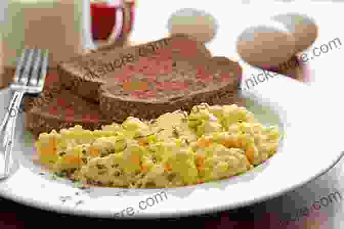 Scrambled Eggs On A Plate With Toast Bread Baking For Teens: 30 Step By Step Recipes For Beginners